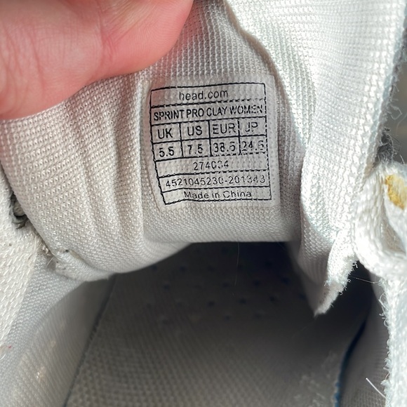 HEAD Womens athletics white shoes - Picture 7 of 8